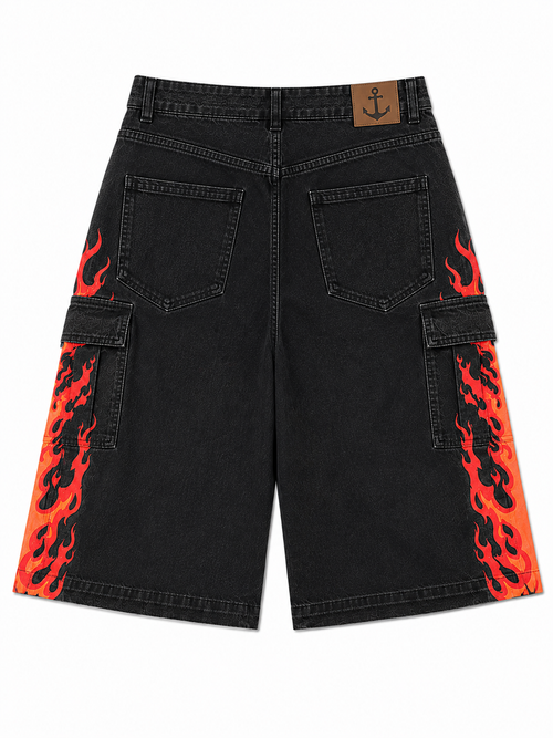 Flame Cargo Shorts (PRE-ORDER NOW)